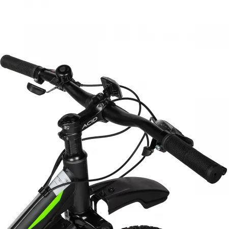 Велосипед 24' ACID F 440 D Black Flat/Neon Green 2026