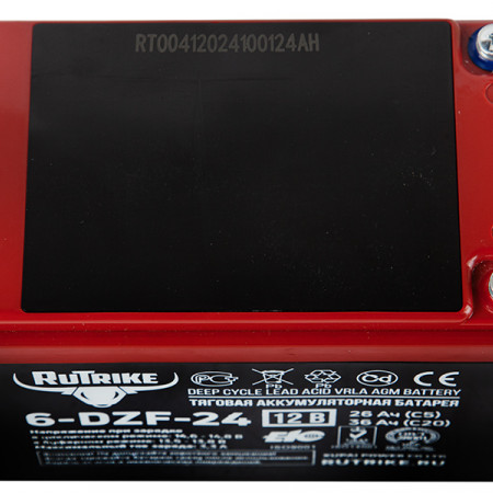 Тяговый аккумулятор Rutrike 6-DZF-24 (12V24A/H C5), 022835