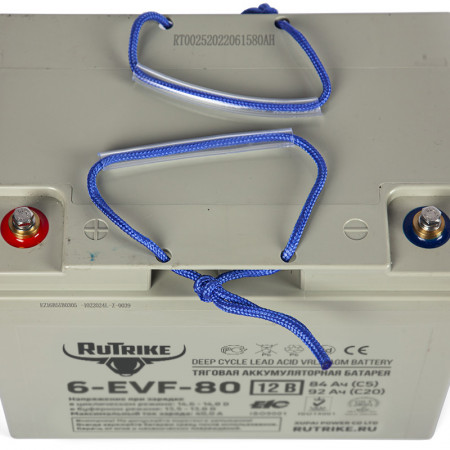 Тяговый аккумулятор Rutrike 6-EVF-80 (12V80A/H C3), 021947