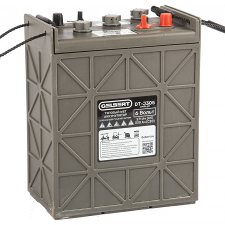 Тяговый WET аккумулятор Gelbert DT-J305 (J305H-AC) 6V271A/H C5, 0000112