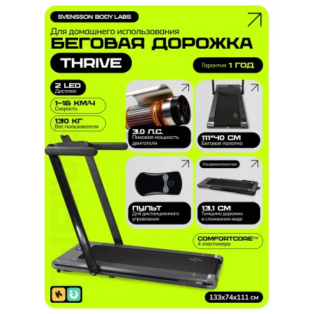 Беговая дорожка домашняя SVENSSON BODY LABS THRIVE