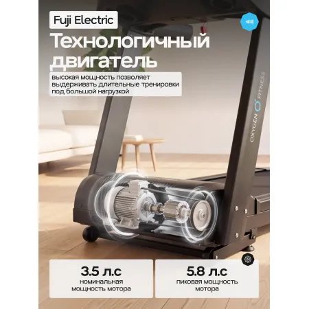 Беговая дорожка полукоммерческая OXYGEN FITNESS ARGON LED PRO