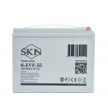 Тяговый аккумулятор SKN 6-EVF-55 (12V58.5A/H C5), 0000059