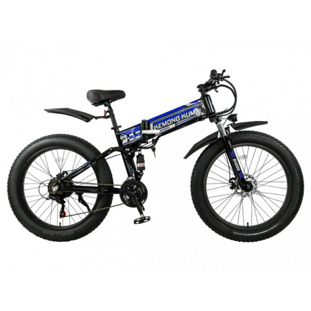 Электровелосипед HIPER KEMONO KUMA BX695 (R26FAT 500W 48V) складной, алюм, 7скор