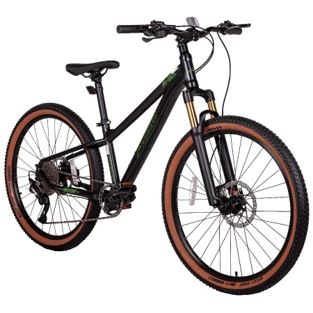 Велосипед 26" ACID Pro R-Six Black-flat/Neon-green Oil Fork (groupsets Shim...