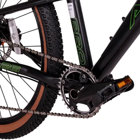 Велосипед 26" ACID Pro R-Six Black-flat/Neon-green Oil Fork (groupsets Shim...