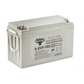 Тяговый аккумулятор Rutrike 6-EVF-120 (12V120A/H C3), 021949