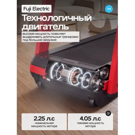 Беговая дорожка домашняя OXYGEN FITNESS M-CONCEPT SPORT (RED)