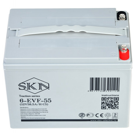 Тяговый аккумулятор SKN 6-EVF-55 (12V58.5A/H C5), 0000059