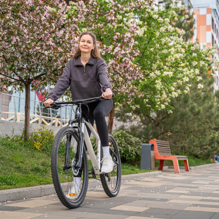 Велосипед горный Alpinebike Terra 9 белый мрамор