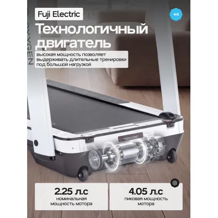 Беговая дорожка домашняя OXYGEN FITNESS M-CONCEPT SPORT (WHITE)
