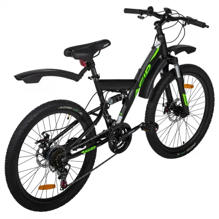 Велосипед 24' ACID F 440 D Black Flat/Neon Green 2026