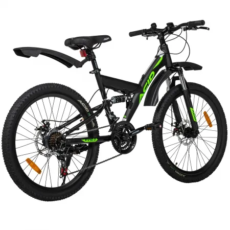Велосипед 24' ACID F 440 D Black Flat/Neon Green 2026