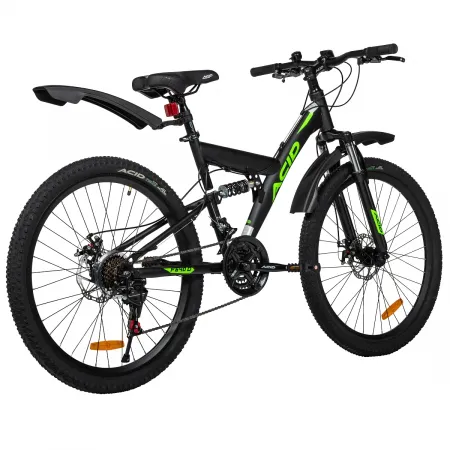 Велосипед 26' ACID F 640 D Black Flat/Neon Green 2026