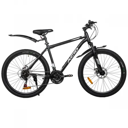 Велосипед 26' ACID F 600 D Black Flat/Silver 2026