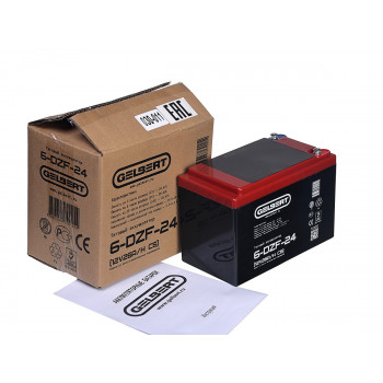 Тяговый аккумулятор Gelbert 6-DZF-24 (12V26A/H C5), 0000040