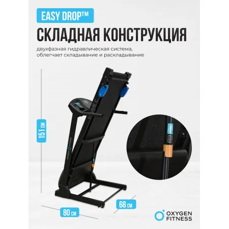 Беговая дорожка реабилитационная домашняя OXYGEN FITNESS REVIVE C