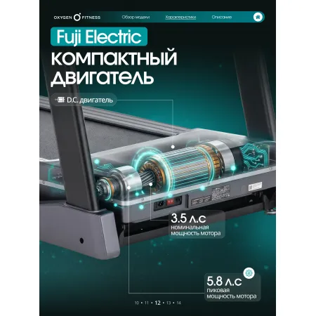 Беговая дорожка полукоммерческая OXYGEN FITNESS COBALT TFT PRO