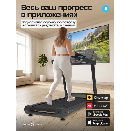 Беговая дорожка полукоммерческая OXYGEN FITNESS ARGON LED PRO