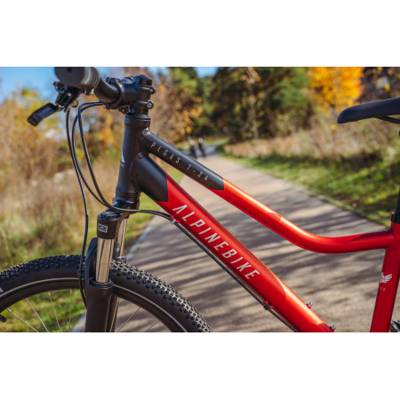 Велосипед подростковый Alpinebike Pegas 7-24 рассветный оранжевый