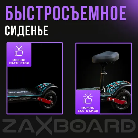 Электросамокат ZAXBOARD MOTO V2 AQUA TEM-245