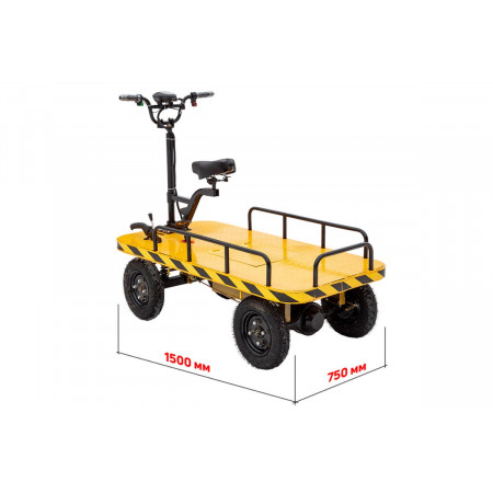 Платформенная тележка электрическая Rutrike СКЛАД 1500, 022964