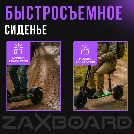 Электросамокат ZAXBOARD Hunter V3 AQUA TEM-245 18AH