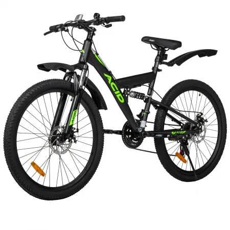 Велосипед 26' ACID F 640 D Black Flat/Neon Green 2026