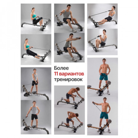 Гребной тренажер DFC Bodycoach, с резиновыми тросами, Гребной тренажёр DFC Bodycoach SQ?RM1601 (с резиновыми тросами)