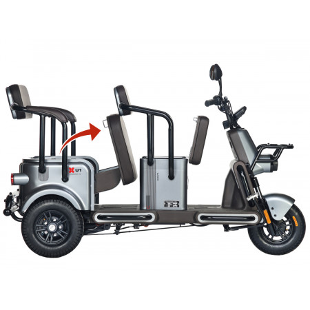 Электротрицикл Wanshida U1-X 60V 800Вт, 0000307