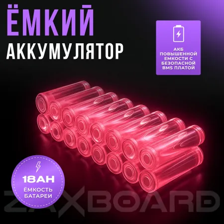 Электросамокат ZAXBOARD MOTO V1 AQUA TEM-245 (18ah)