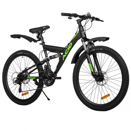 Велосипед 26' ACID F 640 D Black Flat/Neon Green 2026