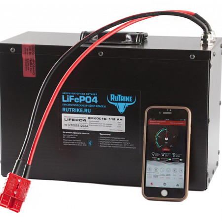 Аккумуляторная батарея LiFePo4 24V112Ah(100A) без дисплея, BMS смарт, 025103