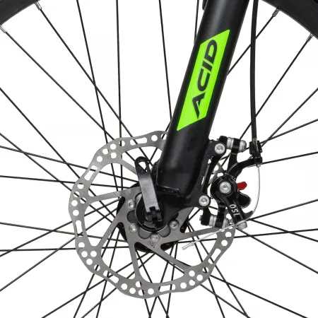 Велосипед 24' ACID F 440 D Black Flat/Neon Green 2026