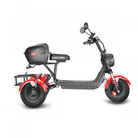 Электротрицикл WHITE SIBERIA TRIKE MINI RED 1500W