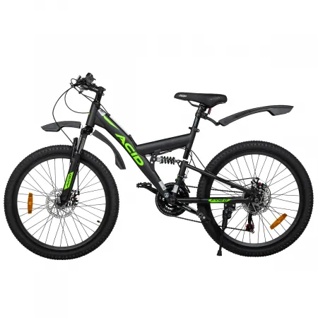 Велосипед 24' ACID F 440 D Black Flat/Neon Green 2026