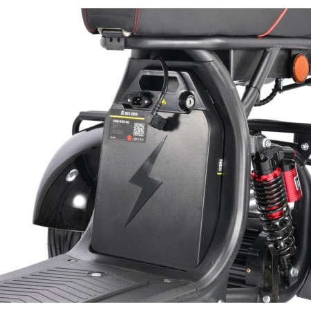 Электротрицикл WHITE SIBERIA PRO TRIKE 3000W BLACK