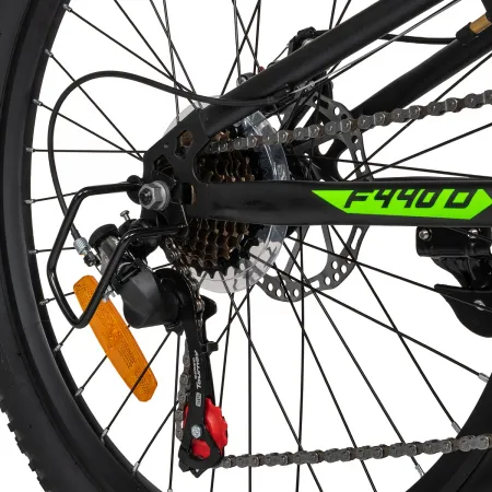 Велосипед 24' ACID F 440 D Black Flat/Neon Green 2026