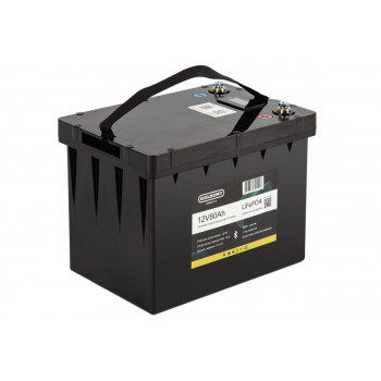 Литиевый тяговый аккумулятор Gelbert LiFePO4 (12V/80Ah/80А) BT/Display, 0000176