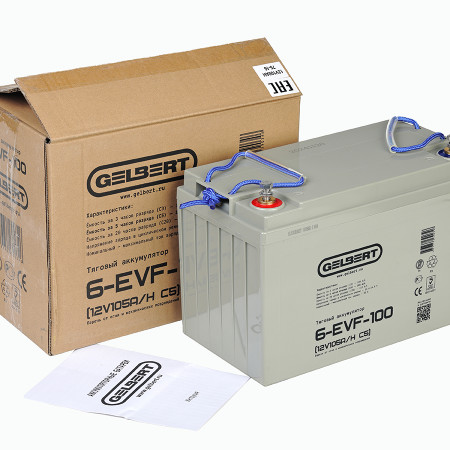 Тяговый аккумулятор Gelbert 6-EVF-100 (12V105A/H C5), 0000042