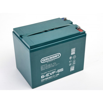 Тяговый аккумулятор Gelbert 6-EVF-55 (12V58.5A/H C5), 0000047