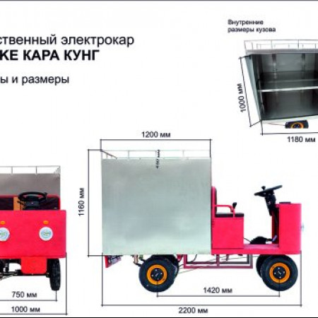 Платформенная тележка электрическая RuTrike КАРА КУНГ