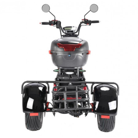Электротрицикл WHITE SIBERIA PRO TRIKE 3000W BLACK