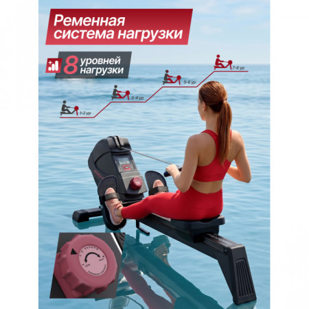 Гребной тренажер DFC PRO-FORM SQ-RM901PF, магнитный, Гребной тренажёр DFC PRO?FORM SQ?RM901PF (магнитный)