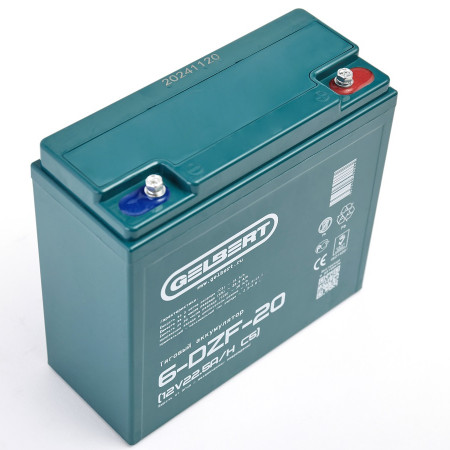 Тяговый аккумулятор Gelbert 6-DZF-20 (12V22.5A/H C5), 0000039