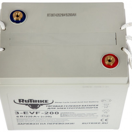 Тяговый аккумулятор Rutrike 3-EVF-200 (6V200A/H C3), 022597