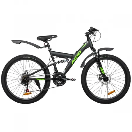 Велосипед 26' ACID F 640 D Black Flat/Neon Green 2026